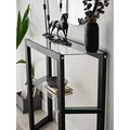 Dulap, Neostill, Trapezoid, 85x85x31 cm, Lemn masiv, Antracit