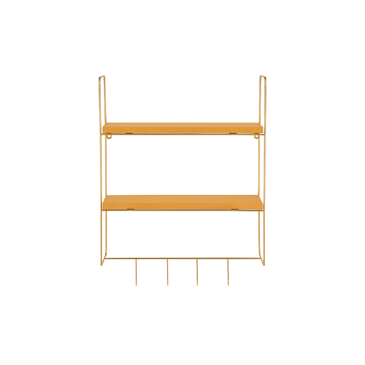 Raft de perete, Hanah Home, Cm-071, 58x42x15 cm, Aur / Natural - view 6