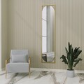 Oglinda decorativa, Neostill, Henri, 40x167 cm, MDF , Auriu