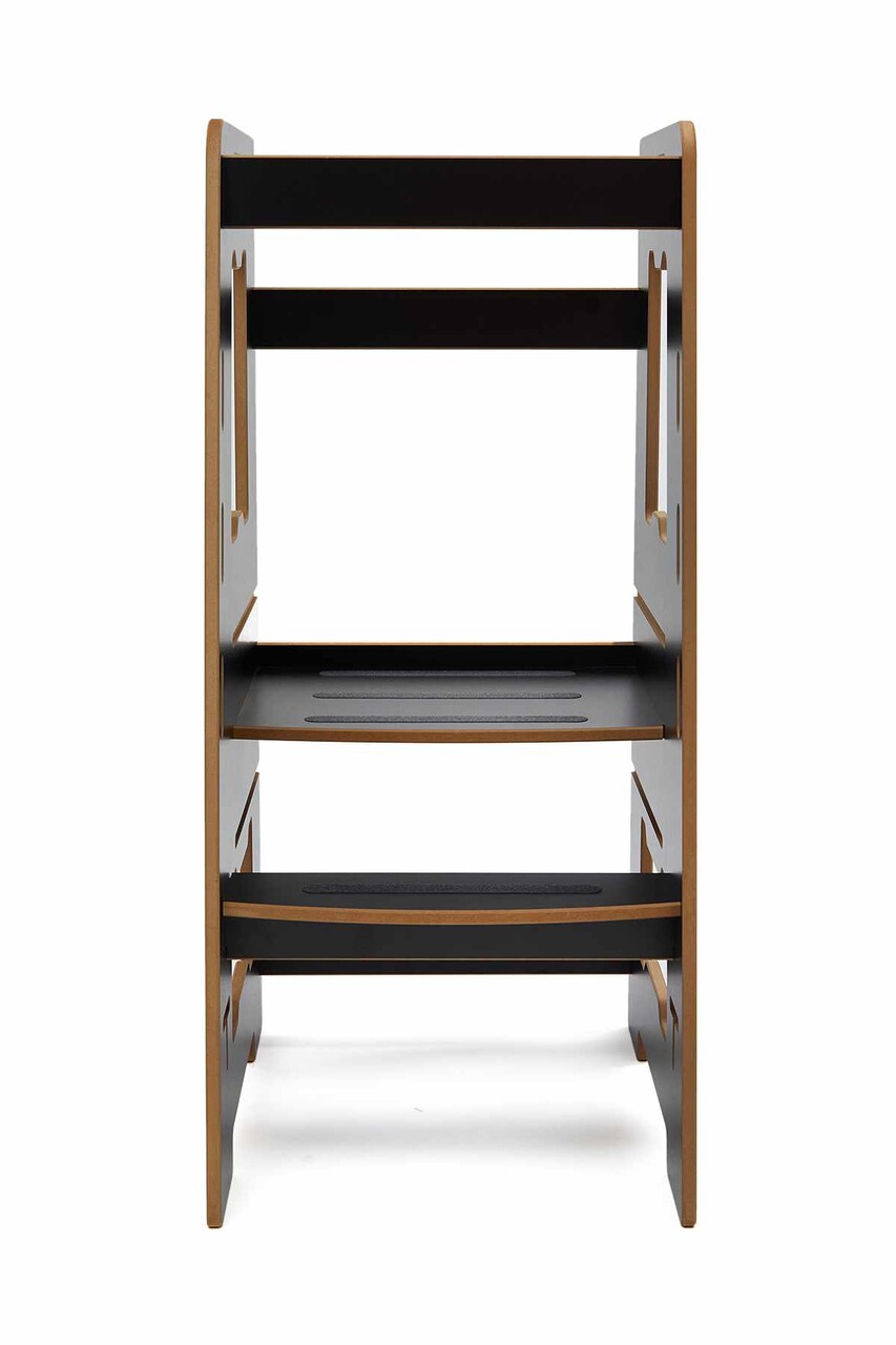 Turn de invatare, Hanah Home, Learning Tower, 40x90x50 cm, Negru - view 3