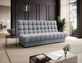 Canapea extensibila 3 locuri ELTAP, Clareta, 197x95x96 cm, lemn/poliester, gri deschis