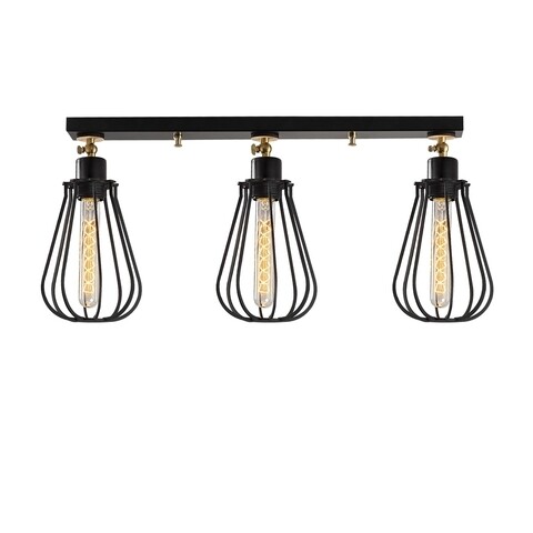 Lustra Fetiye N-1118, Noor, 66 x 29 cm, 3 x E27, 100W, negru mezoni.ro