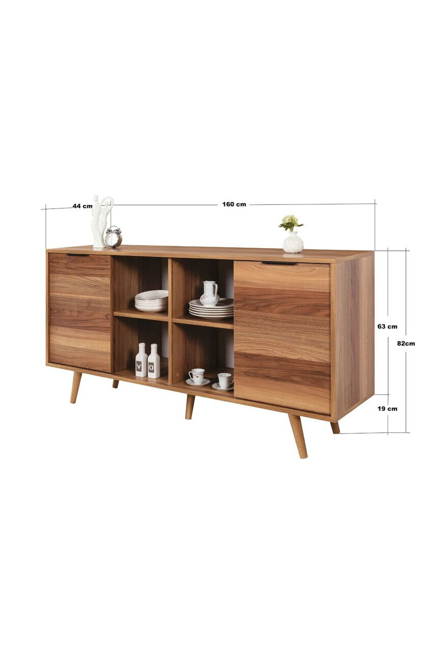 Consola, Hanah Home, Sina 4620, 160x82x44 cm, PAL, Maro — imaginea 6