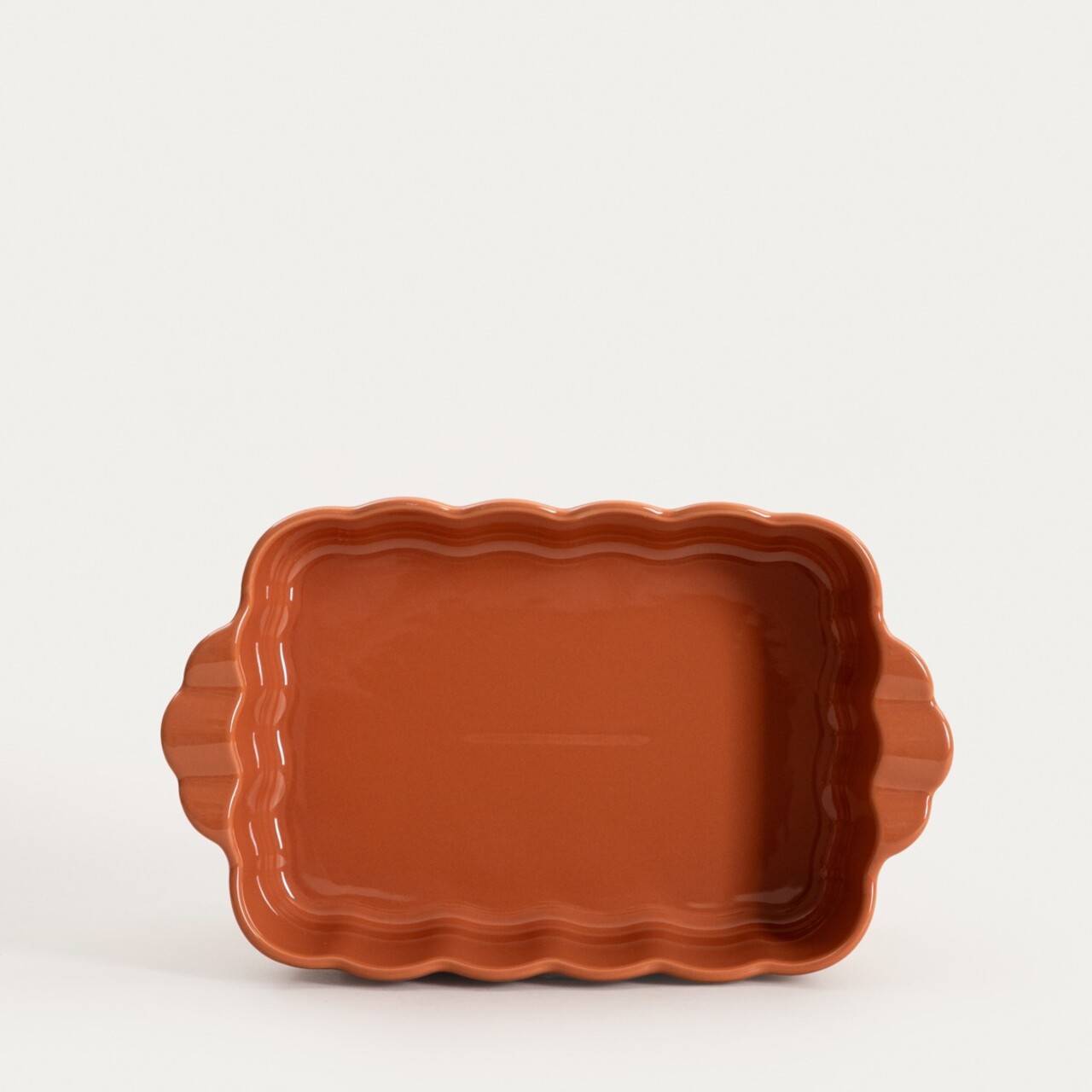 Vas de copt Brisa, Homla, 34x20.5x7 cm, ceramica, portocaliu - imagine 2