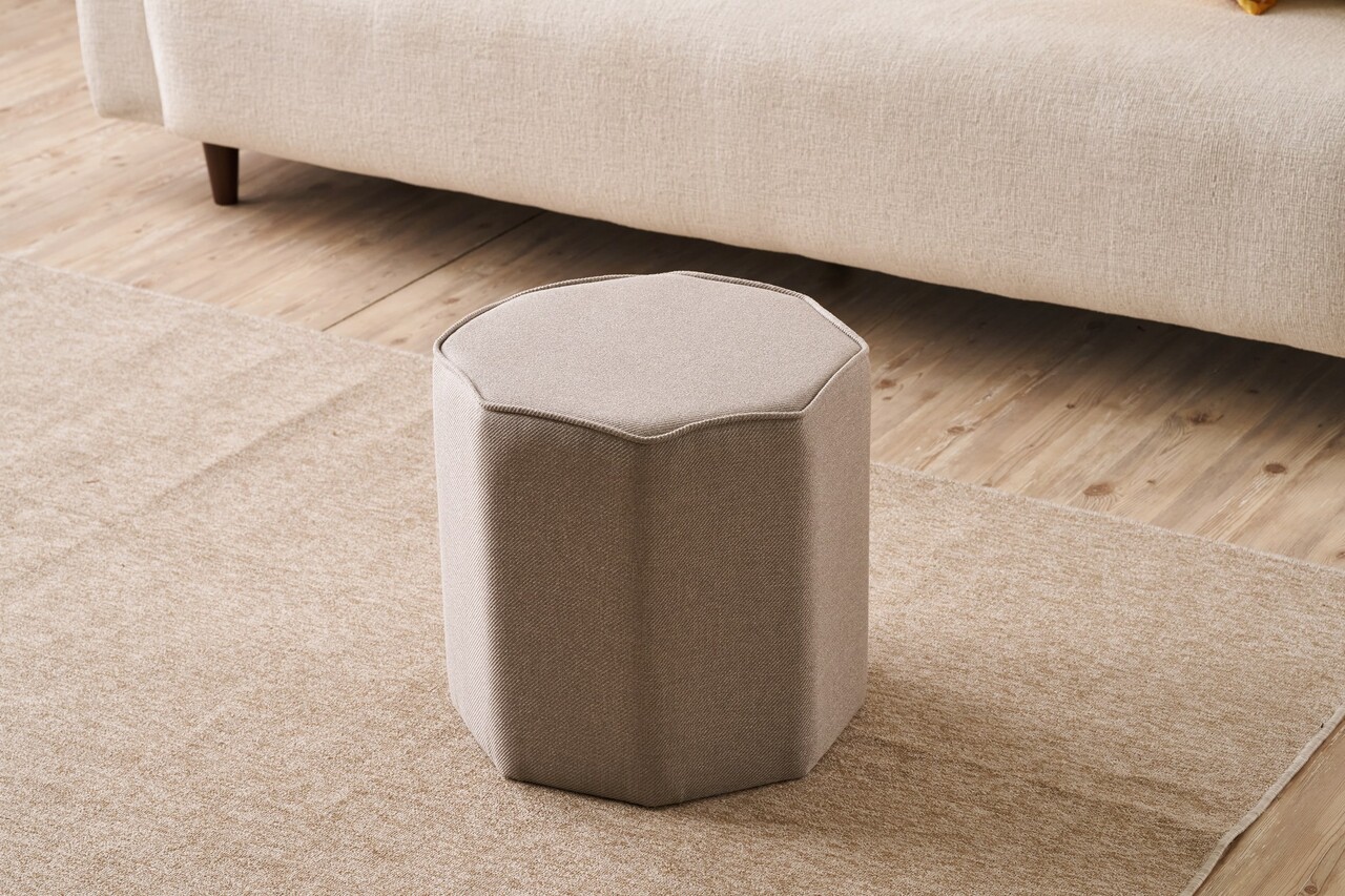 Taburet, Atelier del Sofa, 825BLC5159, Lemn, Bej - view 2
