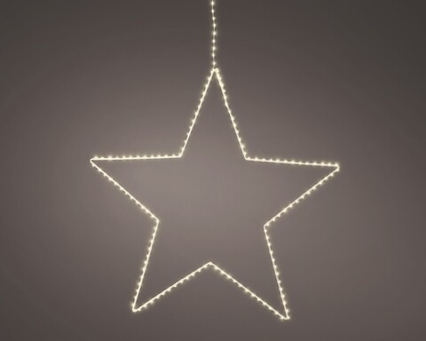 Decoratiune luminoasta Star, Lumineo, H38 cm, 130 LED-uri, lumina calda