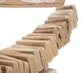 Decoratiune Boat Nature, Mauro Ferretti, 45x7x45 cm, lemn de tanoak, natural