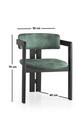 Scaun, Nmobb, CO, Cadru: 100% LEMN, Negru/Verde