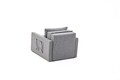 Canapea extensibilă cu 1 loc, Balcab Home, 825BLC4731, Cadru: 100% LEMN DE BRAD, Gri
