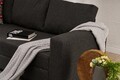 Canapea extensibila 3 locuri, Balcab Home, 825BLC5247, Lemn / MDF / PAL, Antracit