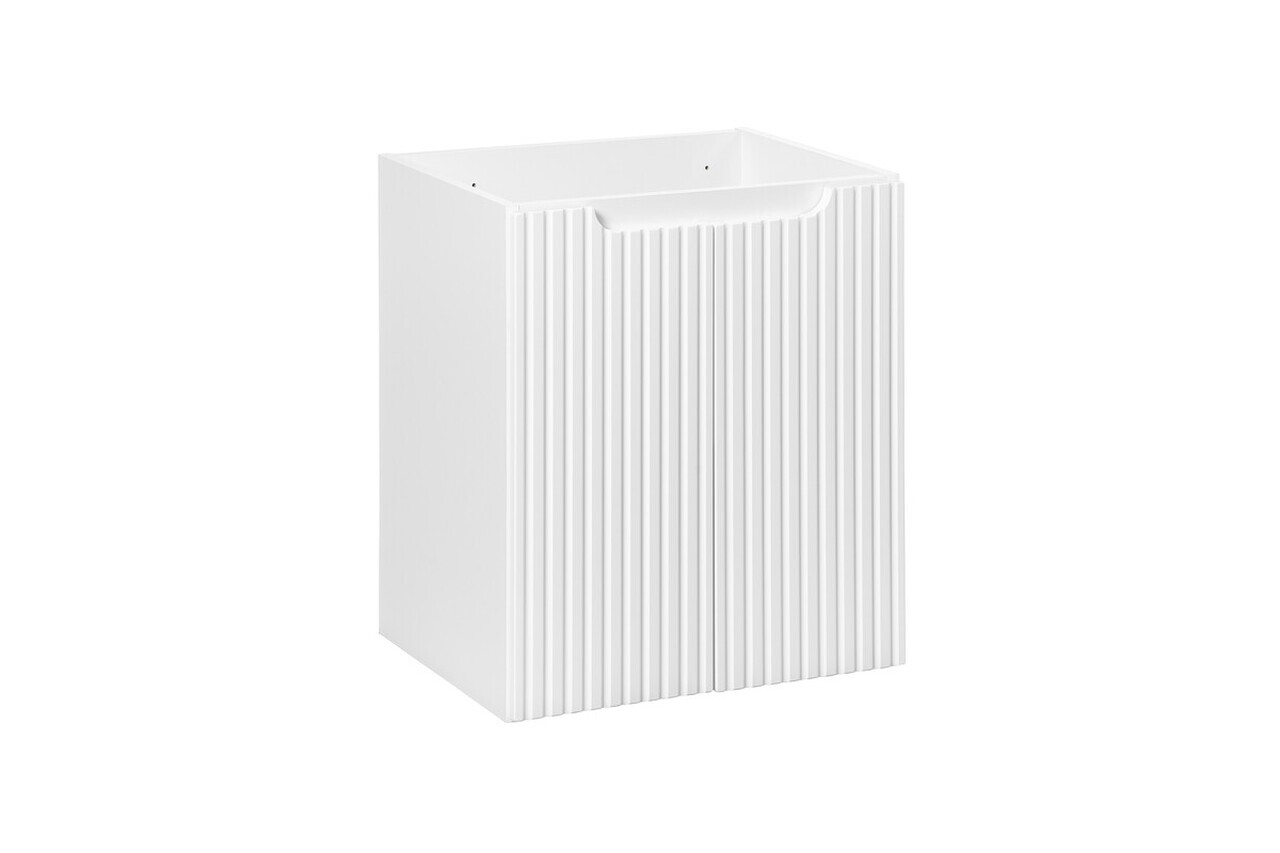 Set mobiler baie, dulap cu lavoar, 50 cm D Un Gaja, Nova White, Comad, MDF/PAL laminat, alb mat — imaginea 2
