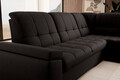 Coltar extensibil dreapta 3 locuri ELTAP, RT-22FL, Sado, 272x192x95 cm, lemn/poliester, maro inchis