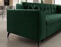 Coltar extensibil dreapta 4 locuri ELTAP, Sol-39, Solange, 292x196x84 cm, lemn/poliester, verde inchis