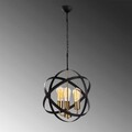 Lustra, Opviq, 892OPV1532, Metal, Aur/Negru