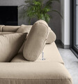 Coltar extensibil stanga 4 locuri, ELTAP, Anton, 272x203x85 cm, lemn/poliester, bej inchis