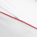 Lenjerie de pat Cherrine, Homla, 200x220 cm, bumbac, alb/rosu
