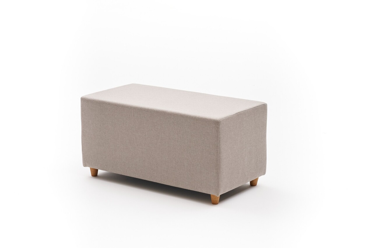 Taburet, Atelier del Sofa, 825BLC5186, Lemn, Bej - view 4