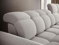 Coltar extensibil dreapta 3 locuri ELTAP, Beneth, 301x185x115 cm, lemn/poliester, gri deschis