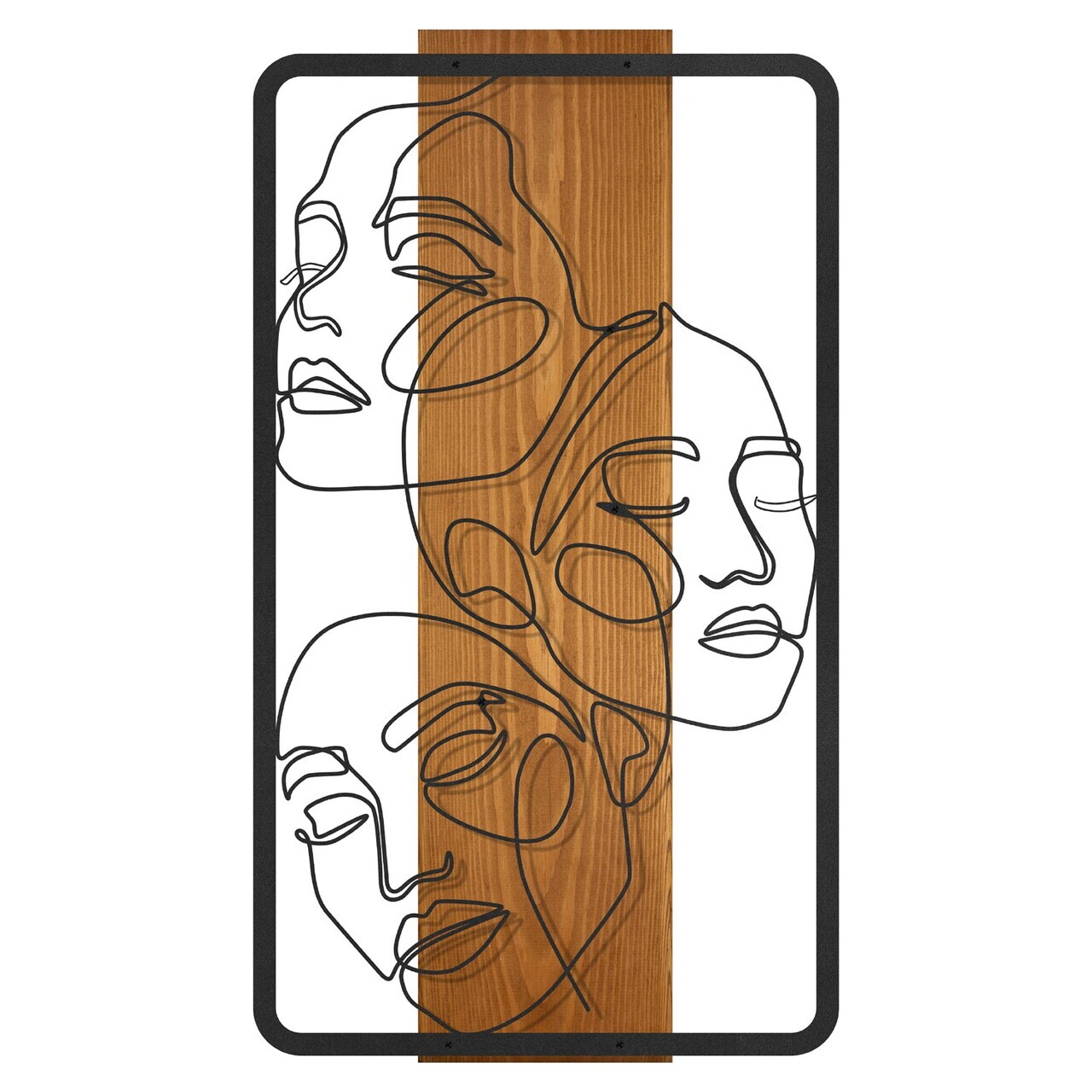 Decoratiune de perete, Éclat, Cadru: Lemn (Grosime: 2 cm), Nuc negru — imaginea 7