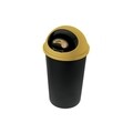 Cos de gunoi Big Hoop cu capac batant, colectare selectiva, plastic, 45 L, galben