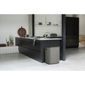 Cos de gunoi cu soft touch, Brabantia, Bo Touch Mineral, 60 L, 31.2x54.5x65.6 cm, otel, gri