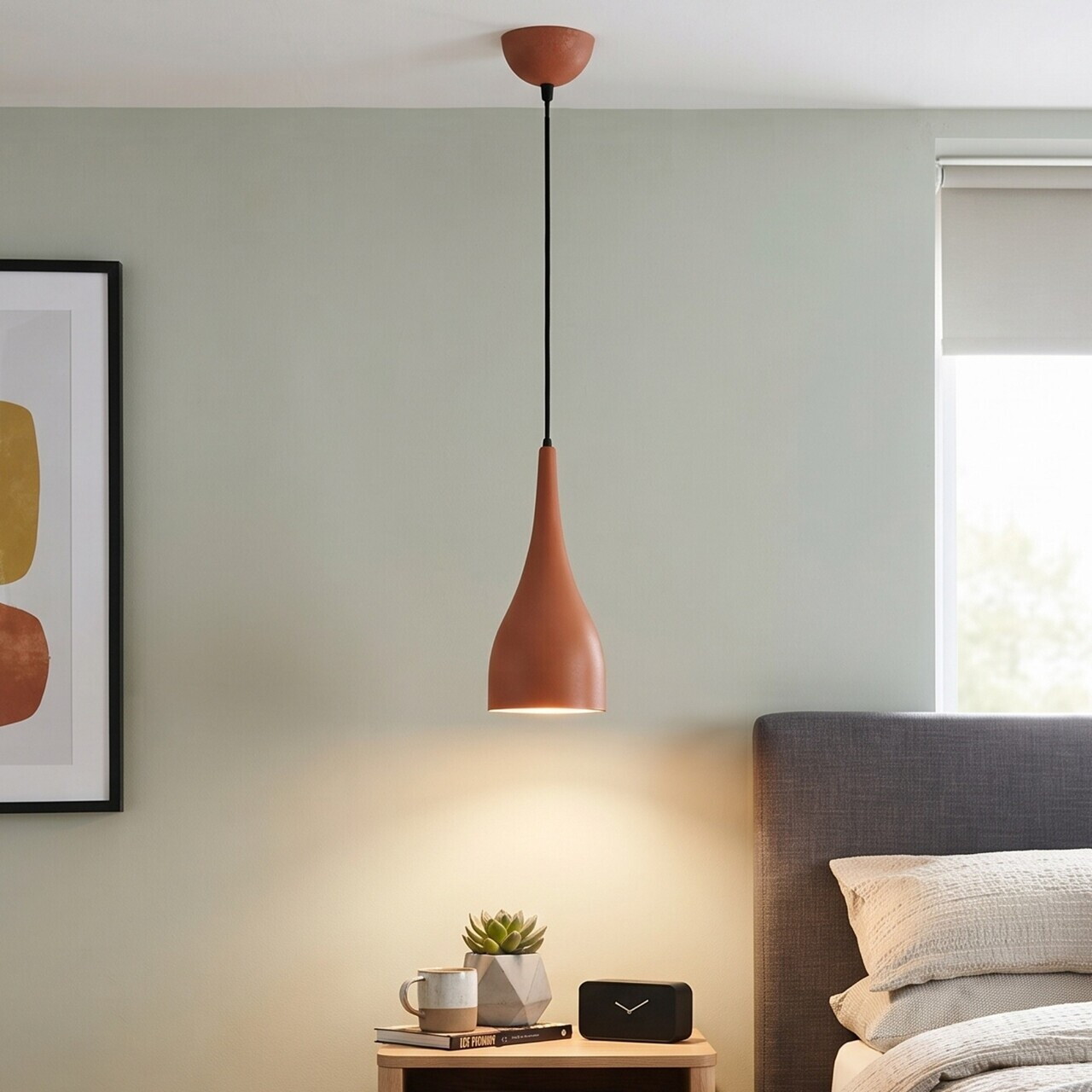 Lampă suspendată, Opviq, 536NTD4110, Portocaliu