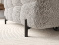 Coltar extensibil dreapta 3 locuri ELTAP, LT-20PEL, Felro, 285x181x93 cm, lemn/poliester, gri