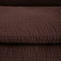 Lenjerie de pat dubla Musso, Homla, 160x200 cm, 3 piese, bumbac, maro