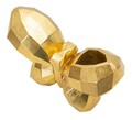 Vaza decorativa Butterfly, Mauro Ferretti, 22.5x8x15 cm, polirasina, auriu