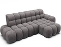Coltar extensibil stanga 3 locuri ELTAP, Ceedro, 283x165x98 cm, lemn/poliester, gri