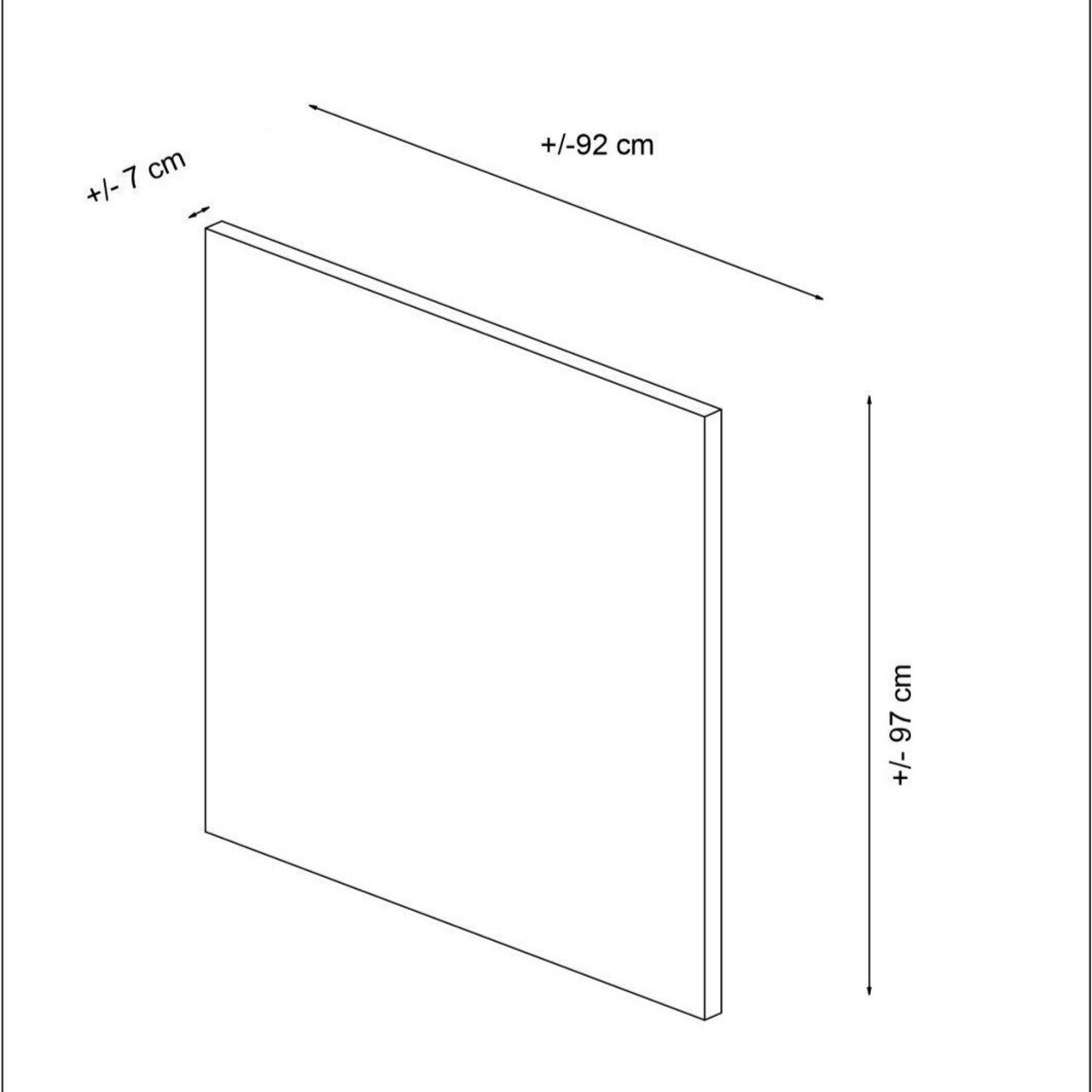 Tablie de pat, Mindy, Safir 90, 92x97x7 cm, PAL, Bej