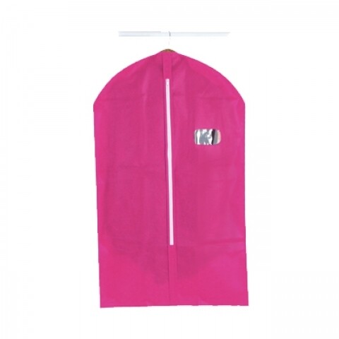 Husa pentru haine Jocca Fuchsia, 60x101 cm, PEVA, roz