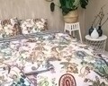 Lenjerie de pat pentru 2 persoane, Royal Textile, Melli Mello Kemya White, 3 piese, 100% bumbac satinat, multicolor