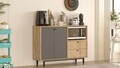 Dulap multifunctional, Locelso, RE2-SA, Stejar / Antracit