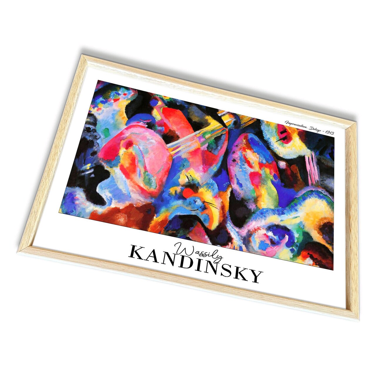 Tablou decorativ, 4262AHSKANDINSKY-016, Fundal: 100% MDF (Grosime: 2,7 mm), Multicolor - view 4