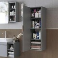 Dulap de baie, Hanah Home, Likya, 35x114x32 cm, PAL, Gri deschis
