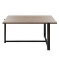 Masuta de cafea, Hadley, Merideths, 92x45x64 cm, Nuc / Negru