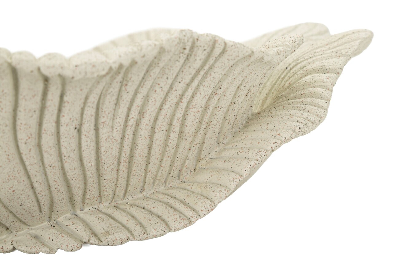Bol decorativ, Mauro Ferretti, Petal, 39x24x8.5 cm, polirasina, nisip - view 2