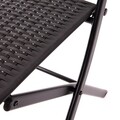 Set mobilier gradina/terasa 3 piese Nunav, Homla, 45x46x80 cm / 84x59x84 cm, metal/polipropilena, negru