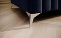 Bancheta, ELTAP, PU-LAU-79MO, Laurence, 132x64x36 cm, poliester, bleumarin