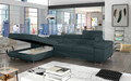 Coltar extensibil stanga 4 locuri ELTAP, Armd-370, Armando, 289x203x85 cm, lemn/poliester, verde