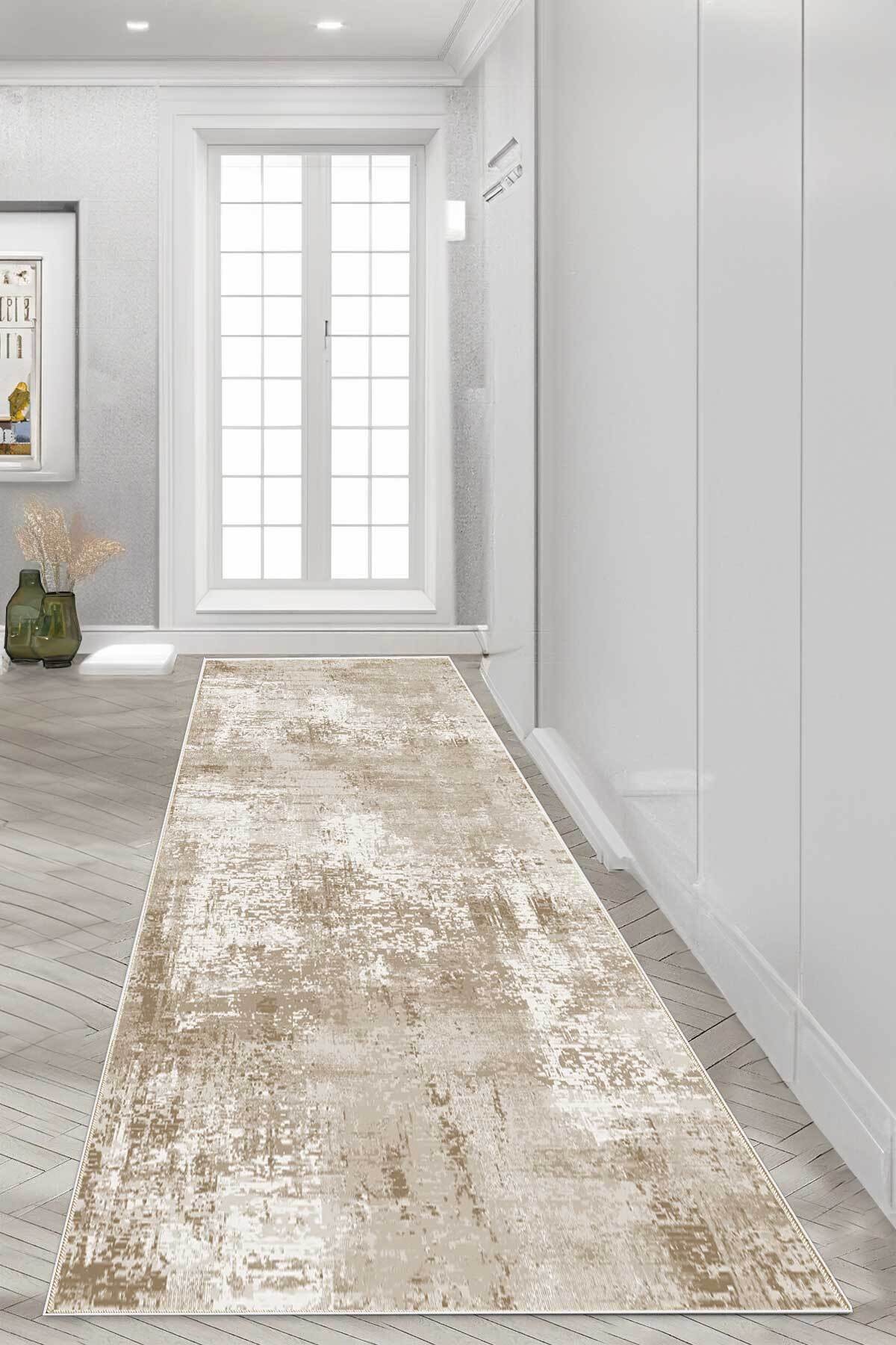 Covor, DC-7215-YOLLUK-126, 160x250 cm, Poliester, Bej