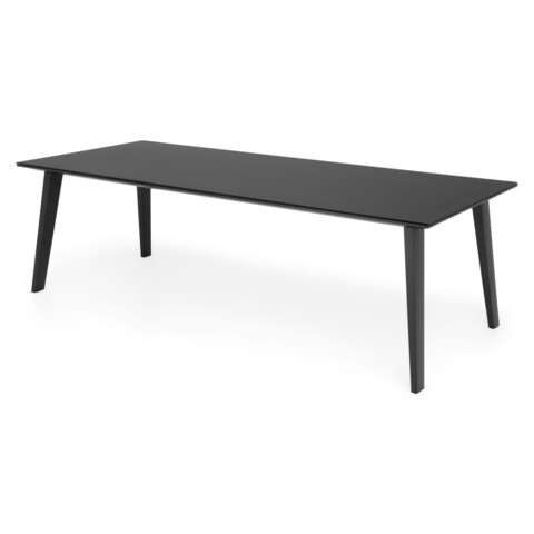 Masa, albacete, 280 x 110 x 75 cm, aluminiu, negru