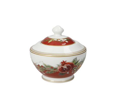 Zaharnita cu capac, Carol, Brandani, 11x10 cm, portelan New Bone China