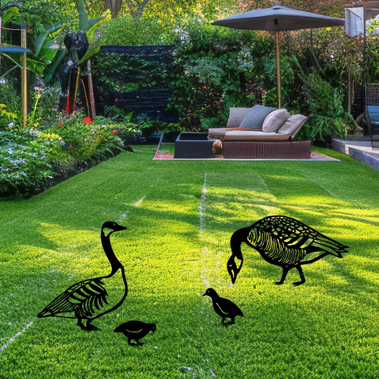 Obiect decorativ de grădină, Fam 07, Negru - imagine 3