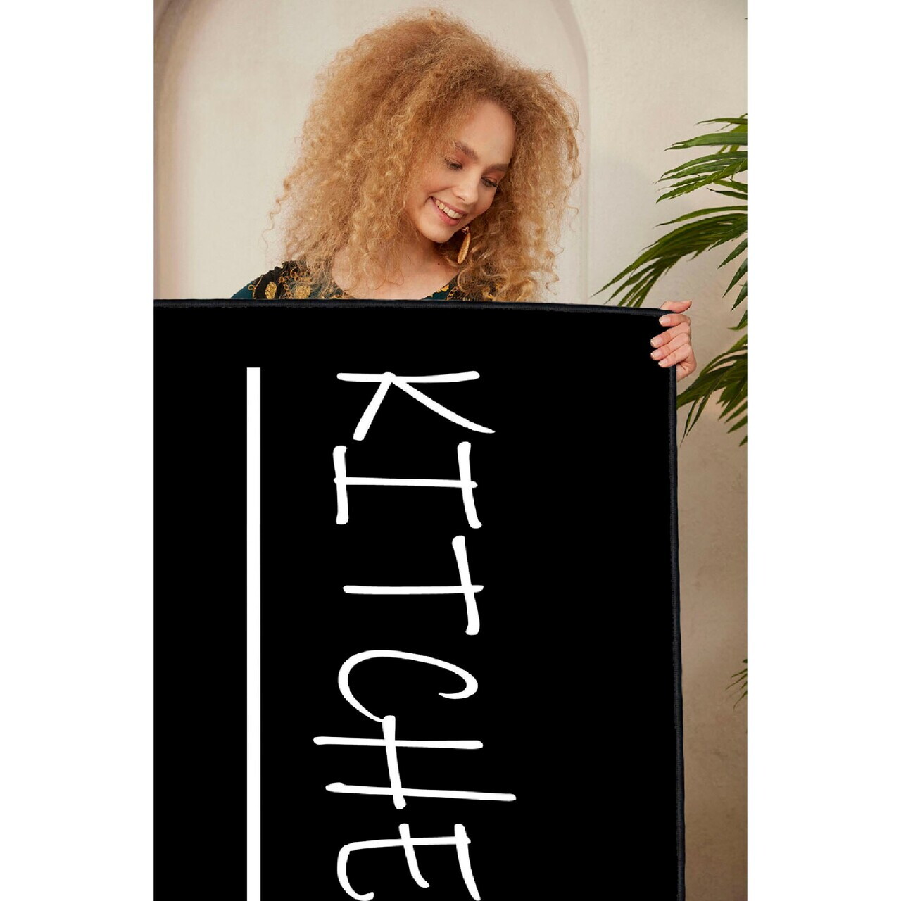 Covor, Eexfab869-Klm, 100x150 cm, Alb/Negru — imaginea 4