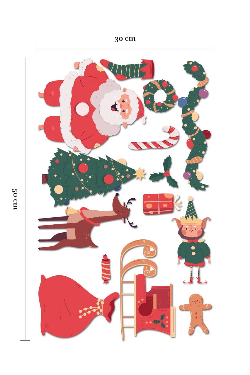 Sticker decorativ, 309015, 30 x 50 cm, Multicolor — imaginea 2