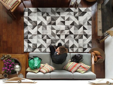 Covor, Babek 5529 Grey, 120 x 170 cm, 100% poliester, gri