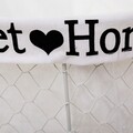 Cos pentru depozitare, Sweet Home, Creaciones Meng, 40x22 cm, metal/poliester, alb