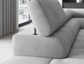 Coltar extensibil stanga 5 locuri ELTAP, LT-05PA, Ferucce, 276x200x93 cm, lemn/poliester, gri deschis